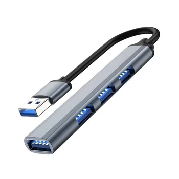 USB-концентратор с 4 портами, разветвитель, мульти-концентратор, адаптер USB-USB 3.0, адаптер питания с несколькими портами