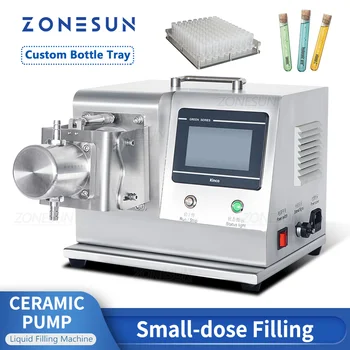 Машина для розлива жидкости ZONESUN ZS-cpyt1, Керамический насос, Наполнитель, Химическое Оборудование, Машина для производства пробирочных реагентов