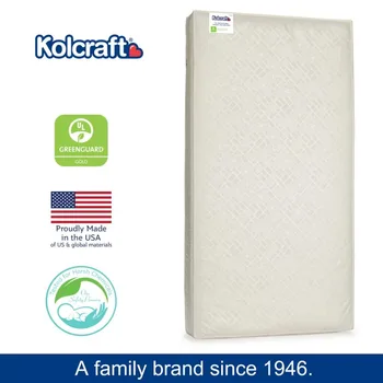 Новинка 2023 Kolcraft Love & Comfort, кроватка из экологически чистых волокон и поролоновый матрас для малышей