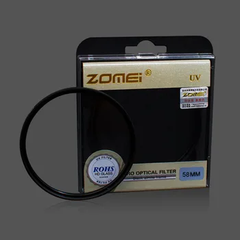 Премиум Оригинальный УФ-фильтр объектива Zomei 58 мм для Samsung Canon EOS Nikon Fujifilm DSLR SLR Камеры и видеокамеры 58 мм Бесплатная Доставка