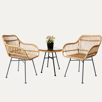Уличные стулья, кухня из ротанга, современный минималистский Скандинавский стиль для отдыха, Дизайнерский набор садовых стульев, мебель для балкона и патио