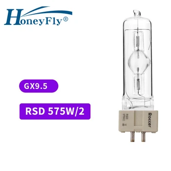 HoneyFly Металлогалогенидная Диспрозиевая Лампа HSR GX9.5 220-240 В MSD 575 Вт/2 7200 К Сценическая Металлогалогенная Лампа Капсульная Прозрачная С одним концом