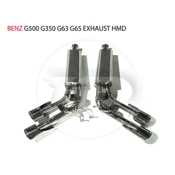 Выхлопная система из нержавеющей стали HMD подходит для Benz G500 G350 G63 G65 G class Модификация W464 электронный клапан