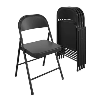 Цельнометаллический складной стул COSCO Smartfold ®, 4 комплекта, черный