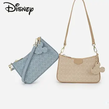 Новая Женская сумка Disney Mickey, модная мультяшная женская сумка через плечо, высококачественная универсальная легкая сумка для девочек