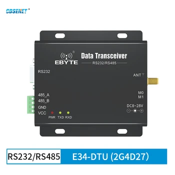 CDSENET 2.4G Полнодуплексный 27dBm Беспроводной Промышленный приемопередатчик данных E34-DTU (2G4D27) RS232 RS485 2 км Высокая скорость Низкая мощность