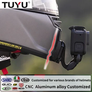 TUYU изготовленное на заказ Обновление Мотоциклетного Шлема Крепление Подбородочного Ремня для GoPro Insta360DJI для Шлема SHOEI AGV ARAI HJC KLIM Аксессуары