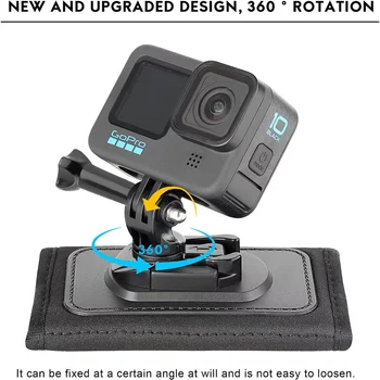 Подходит для аксессуаров для экшн-камер GoPro Hero 10 9 8 7 6 5 Dji Action 2, быстросъемная поворотная пряжка на 360 °