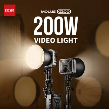 Zhiyun MOLUS G200 LED Video Light COB Непрерывные Огни Фотосъемка Освещение для YouTube/Студийная Видеозапись на открытом воздухе