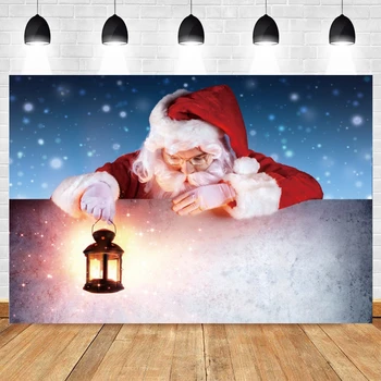 Рождественский фон Для фотосессии Yeele, Снежный Санта-Клаус, Детский портрет, Декор для вечеринки, Фон для фотостудии