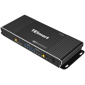 TESmart OEM/ODM KVM-коммутатор 4 порта 4X2 с двумя мониторами L/R Аудио-видео Коммутатор Consol HDCP2.2 EDID Горячая клавиша 4K60HZ HDMI KVM-коммутатор