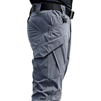 Мужские тактические брюки с несколькими карманами, Эластичные Военные городские пригородные брюки Tacitcal, Мужские тонкие толстые брюки-карго 5XL