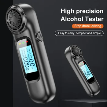 Портативный мини-цифровой тестер на алкоголь, бесконтактный высокоточный тестер на алкоголь, USB Перезаряжаемый Алкотестер, инструменты для проверки алкоголя