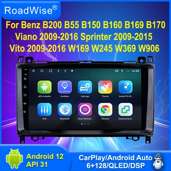 Android Автомобильный Радиоприемник Мультимедийный Для Mercedes Benz B200 Sprinter W906 W639 Class W169 W245 2004-2012 4G Wifi GPS DVD BT Авторадио