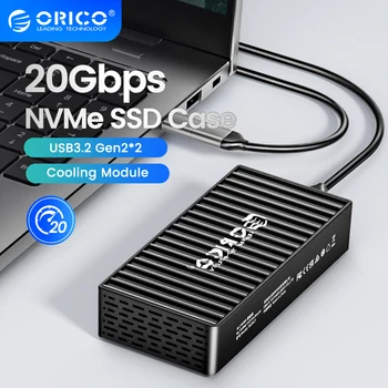 ORICO 20 Гбит/с M.2 NVMe SSD Корпус Type C для PCIe NVMe M.2 SSD Адаптер Чехол USB 3,2 GEN2x2 Поддержка UASP Отделка для NVMe SSD 2280