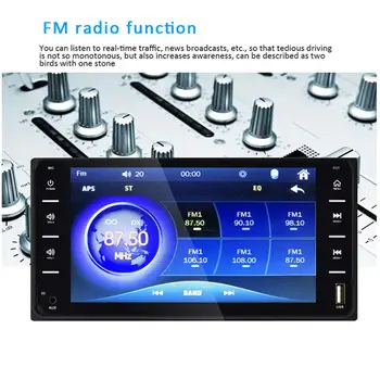 Автомобильные радиоприемники 7-дюймовый Bluetooth Аудио Радио Мультимедиа MP4 MP5 плеер, вход Aux, Зеркальная ссылка для мобильного телефона, совместимый для Corolla