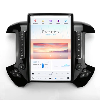 14,4 ”Android Для Chevrolet Silverado 2013-2019 GMC SIERRA 2014-2020 Автомобильный Радиоприемник GPS Навигационный Плеер Головное устройство Carplay 8 + 128 Г