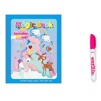 Детская красочная книжка с картинками ручной работы, раскраска для детского сада, граффити, многоразовая волшебная книга для рисования водой