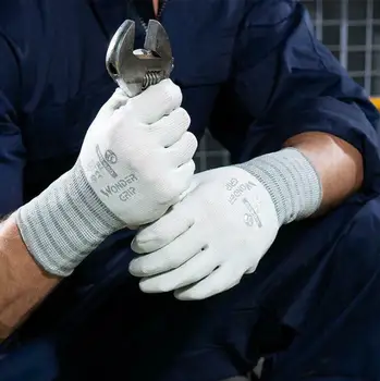 Защитные Нитриловые перчатки из полиэстера Wonder Grip, резиновые водонепроницаемые перчатки с покрытием ладоней