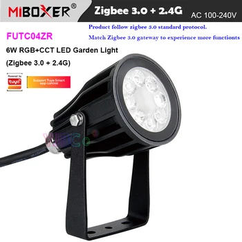 Miboxer FUTC04ZR 2,4 G RF Пульт Дистанционного управления Zigbee 3,0 6 Вт RGBCCT Светодиодный Светильник Для Газона Водонепроницаемый IP66 Smart Garden Lights Наружный Свет