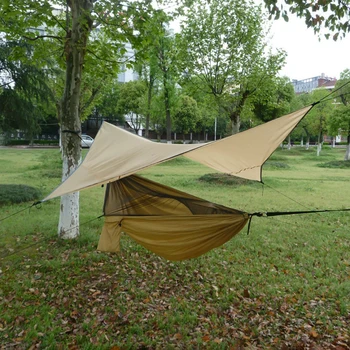 Гамак для кемпинга на открытом воздухе с москитной сеткой Навес Защита от солнца Подвесные Гамаки Качели Летняя Палатка для кемпинга Детская кровать для путешествий
