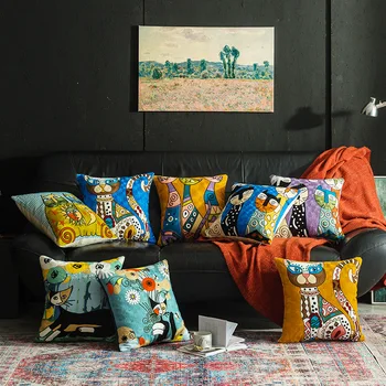 Рождественский Абстрактный чехол для подушки Пикассо в европейском и американском стиле, Чехол для дивана в гостиной, Вышитая подушка, Прикроватная наволочка
