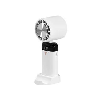 3600 мАч Мини Ручной вентилятор Портативный Полупроводниковый Охлаждающий Настольный вентилятор Складной Подвесной Воздушный охладитель для шеи, белый