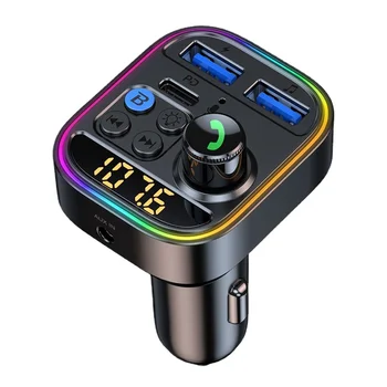 Автомобильный MP3-плеер T18 PD30W со сверхбыстрой зарядкой V5.3, Bluetooth, FM-передатчик, автомобильный MP3-плеер, 128 символов.