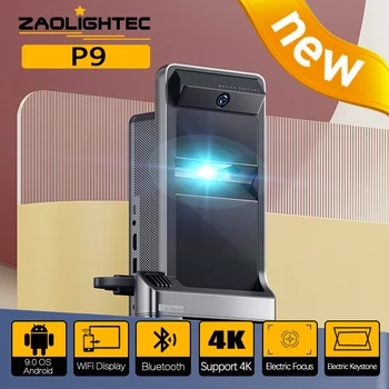 ZAOLIGHTEC P9 3D Умный Короткофокусный Проектор для Домашнего Кинотеатра 1000 ANSI Люмен DLP Ultra HD Лазерные 4K Проекторы