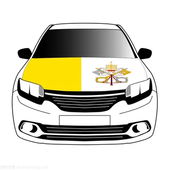 Флаги Ватикана, флаги на крышке капота автомобиля, 3,3x5 футов/5x7ft, 100% полиэстер, баннер на капоте автомобиля