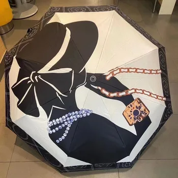 Автоматический зонт rain lady складной зонт мужской black cat sun umbrella защита детей от ветра и ультрафиолета 광선검 우산 зонт