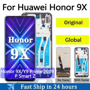 6,59 ‘Оригинальный 9X Для Huawei Honor 9X Глобальный ЖК-дисплей с Сенсорным экраном Для Huawei Honor 9X/Y9 Prime 2019/P Smart Z Дисплей