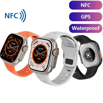 Для iPhone Xiaomi Huawei HTC Смарт-Часы Мужские AI Голосовой Помощник 2,0 Дюймов Бизнес-Часы ECG + PPG Smartwatch Мужские GPS Спортивные Часы