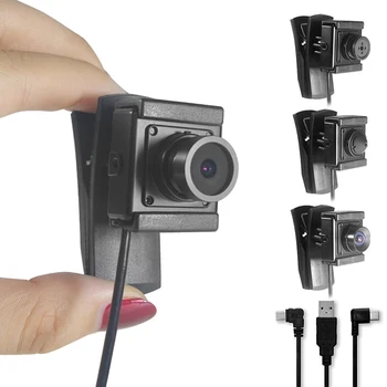 Мобильная Расширенная OTG UVC-камера Android С Клипсой для тела, мини-корпусом и объективом Без Искажений, Миниатюрная USB-веб-камера видеонаблюдения