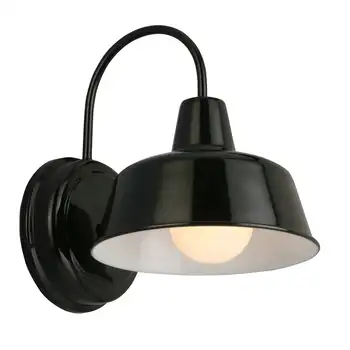 Настенный светильник Mason для помещений/улицы черного сатинированного цвета