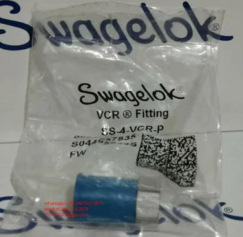 Для Swagelok SS-4-VCR-P, лицевое уплотнение для видеомагнитофона из нержавеющей стали 316, 1/4 дюйма. Засоренный, абсолютно новый, 1 шт.