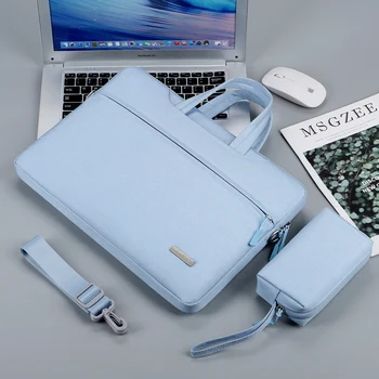 Сумка для ноутбука 13,3 15,6 14 дюймов, водонепроницаемый чехол для ноутбука, чехол для Macbook Air Pro 13 15, Компьютерная сумка на плечо, сумка-портфель