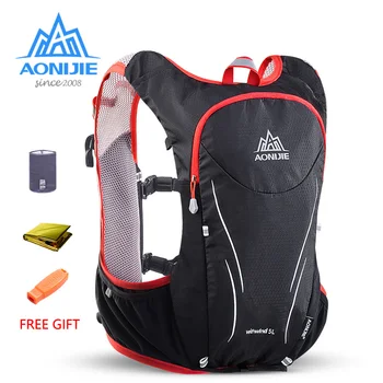 AONIJIE C928 5-литровый рюкзак для гидратации, сумка-жилет, жгут для 2-литрового водяного пузыря, Пешие прогулки, кемпинг, Бег, марафон, спортивные состязания
