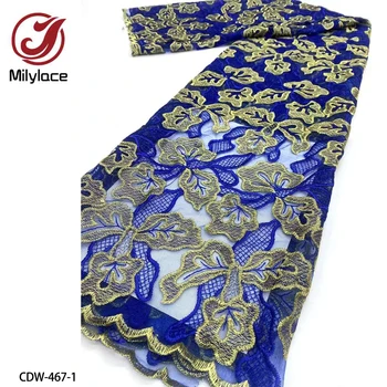 Африканская Кружевная ткань 2022, Высококачественная вышивка, Французские Нигерийские кружевные ткани для Шитья свадебного платья CDW-467