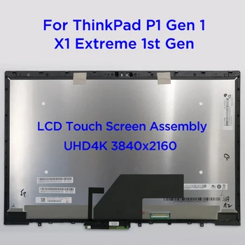 Сенсорный Дигитайзер ЖК-экрана В Сборе Для Lenovo Thinkpad X1 Extreme 1-го поколения 20MF 20MG 15,6 дюймов IPS UHD 4K 3840x2160 40pin 01YU648