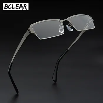 BCELAR Оптическая Титановая Оправа Для очков, Мужские Ретро Прозрачные Очки для Близорукости, Рецептурные Очки, Квадратная Дизайнерская Оправа для очков, Бизнесмены
