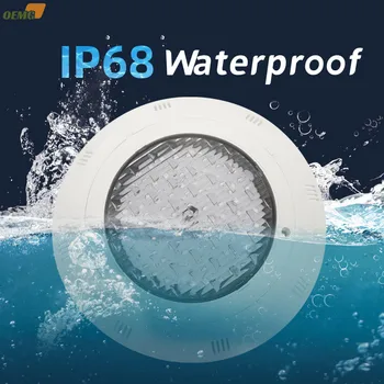 12V-ABS настенный IP68 водонепроницаемый семицветный пульт дистанционного управления, подводный светильник, ландшафтный светодиодный светильник для бассейна 18W25W35W45W