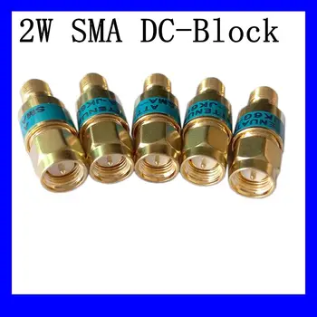 Разъем блокатора постоянного тока 2W SMA от мужчины к женщине DC-Block DC-6.0GHz 50ohm RF Coaxial Block SWR 1.2 DC
