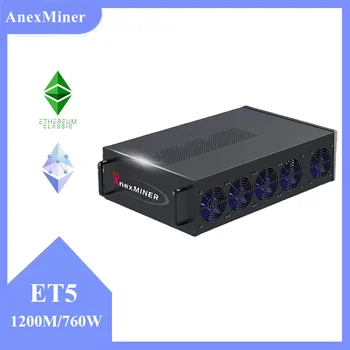 Anexminer ET5 Miner Ethash и т. Д. Горнодобывающая машина 1200 М/ч/С 760 Вт 6 ГБ оперативной памяти с блоком питания Лучше, чем Jasminer X4 и Ipollo V1