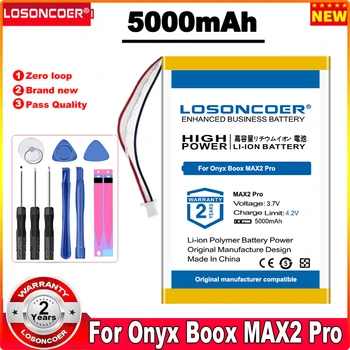 Аккумулятор LOSONCOER 5000 мАч для замены электронных книг Onyx Boox MAX2 Pro, Boox MAX 2 Pro