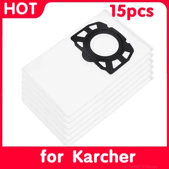 15 Шт. для Karcher WD4 WD5 WD6 Нетканые Фильтровальные мешки KFI 487 Вакуумные мешки для Karcher Фильтровальные мешки Мешки для пылесоса