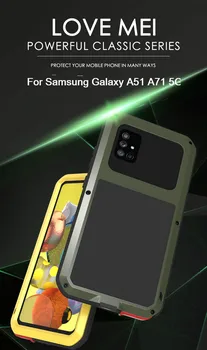 Для Samsung Galaxy A51 A71 5G Чехол Оригинальный LOVE MEI Мощный Противоударный Металлический Бронированный Водонепроницаемый Чехол Для телефона Galaxy A71 A51 5G