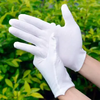 12 Пар Хлопчатобумажных белых перчаток общего назначения, увлажняющие перчатки с подкладкой размера S-xl S3m7