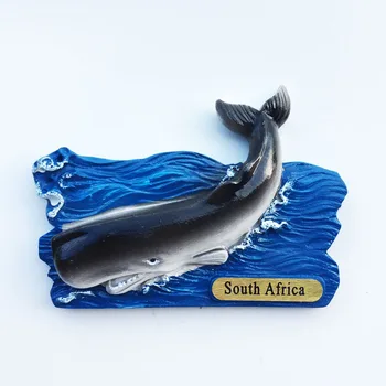 Креативная магнитная паста QIQIPP для холодильника Африканский мыс доброй надежды вид на горбатого кита туристический памятный знак