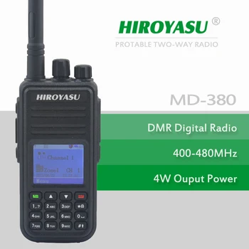 DMR Портативная рация HIROYASU MD-380 UHF 400-480 МГц DMR Цифровая портативная двухсторонняя радиостанция